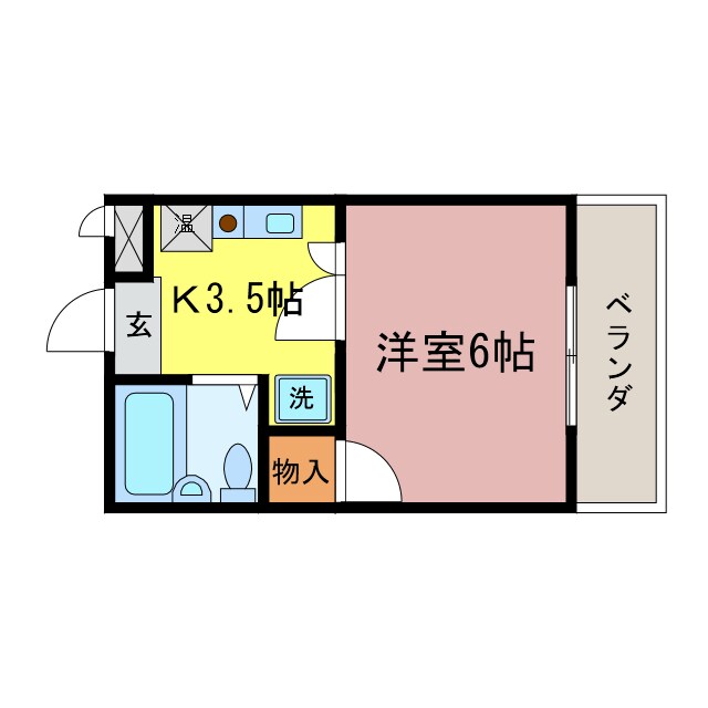 瀬田駅 徒歩10分 2階の物件間取画像