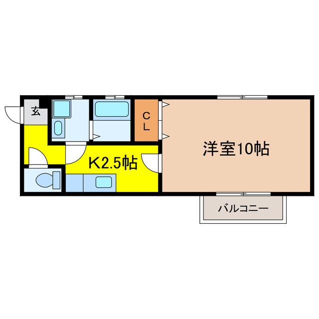 瀬田駅 徒歩9分 2階の物件間取画像