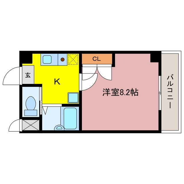 瀬田駅 徒歩11分 2階の物件間取画像