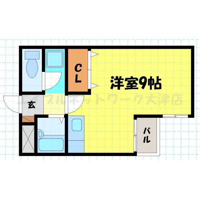 大津京駅 徒歩10分 1階の物件間取画像