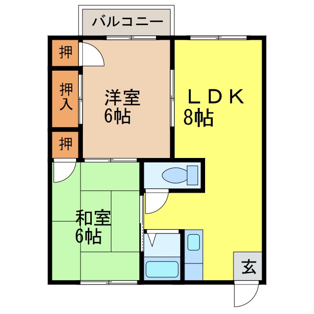 フォーブル大江の物件間取画像