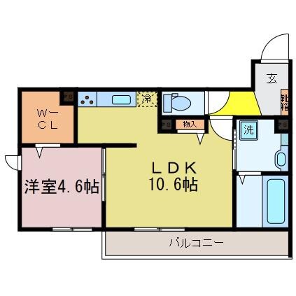 Chouchouにおの浜の物件間取画像