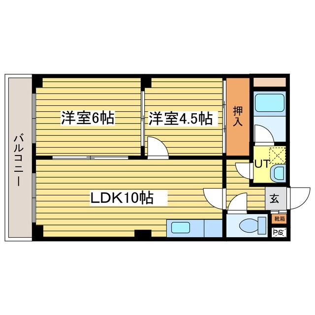 環状通東駅 徒歩10分 1階の物件間取画像