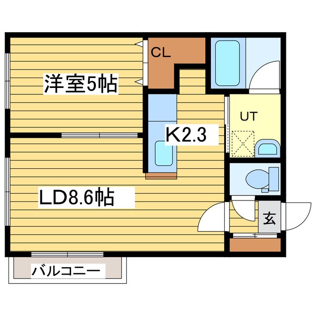 ＭＯＤＥ-ＡＦＦＥＣＴＩＯＮ・Ｎ３３の物件間取画像