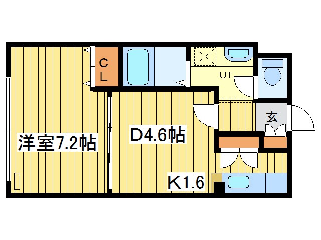 東区役所前駅 徒歩13分 1階の物件間取画像