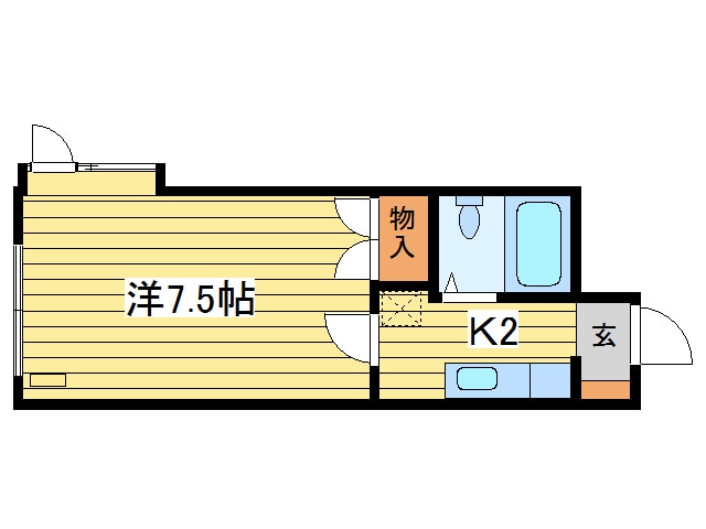 グラムール南平岸の物件間取画像