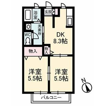 物件間取画像