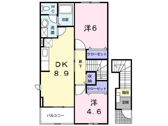 クレセール・オエステの物件間取画像