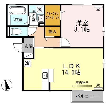 リビングタウン湖山の物件間取画像