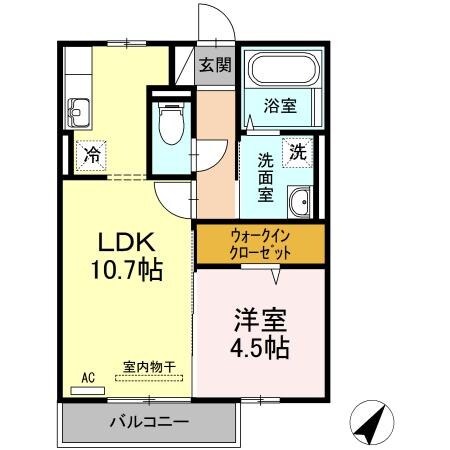 コリーヌ　ベルビューの物件間取画像