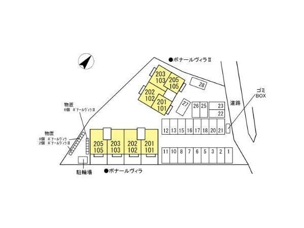 ボナールヴィラの物件外観写真