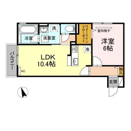 フォーサイト　ウエスト　B棟の物件間取画像