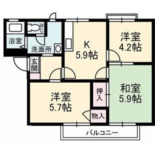 サバーゼ127の物件間取画像