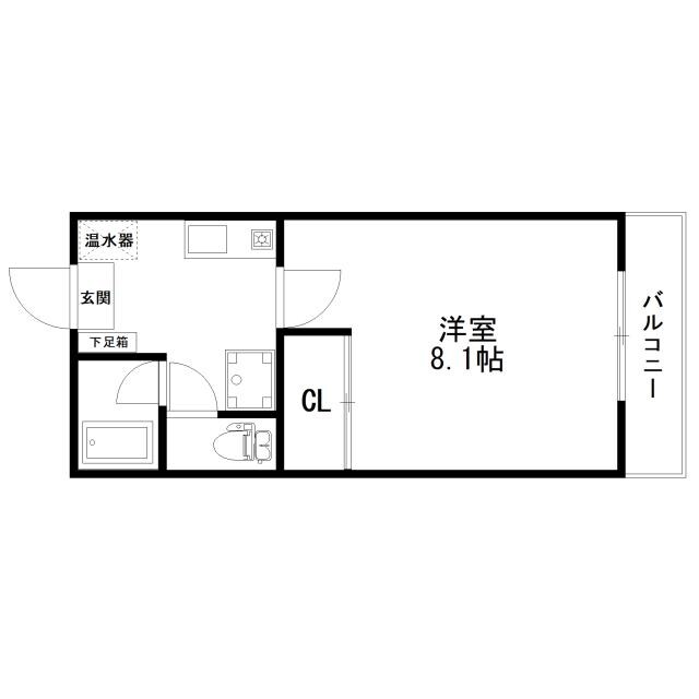 コーポファーストの物件間取画像