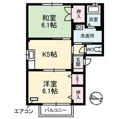 ラ・フルールの物件間取画像