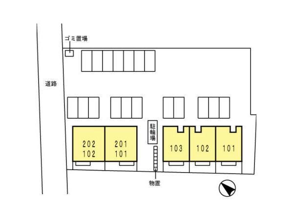 レチエ吉成Aの物件外観写真