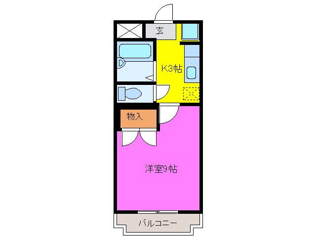 グランドゥールⅢの物件間取画像