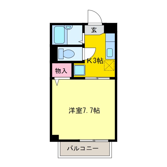 ハイツ芝本の物件間取画像