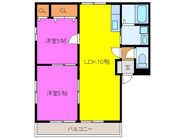 エスポワールＳの物件間取画像