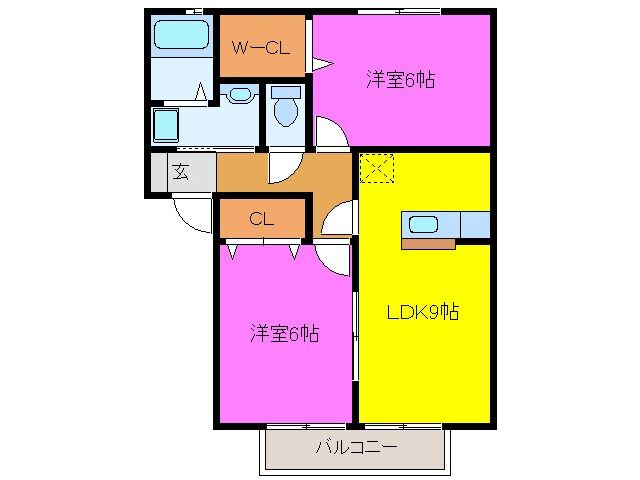 グランシャリオⅢ（青屋町）の物件間取画像