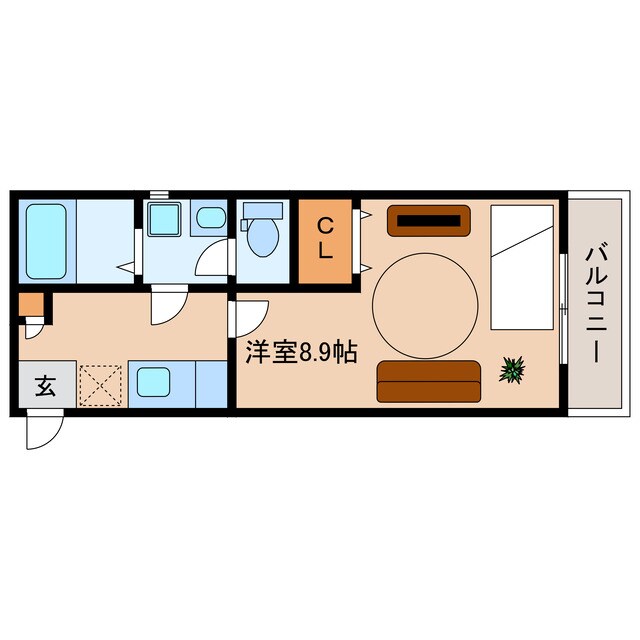 クレフラスト天王町の物件間取画像