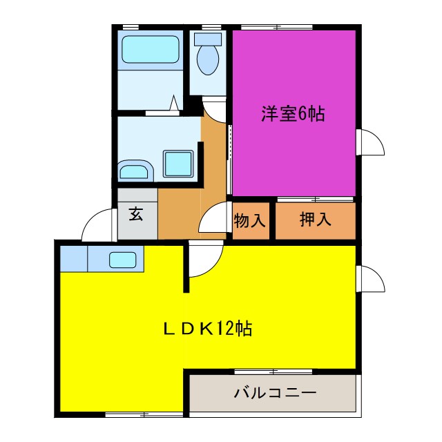 パーシモンⅡの物件間取画像