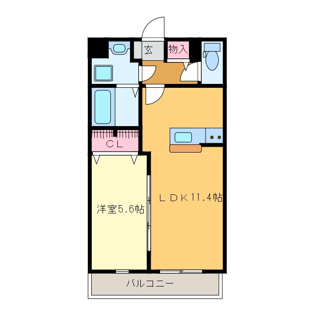 グランストーク天龍川Ⅱの物件間取画像