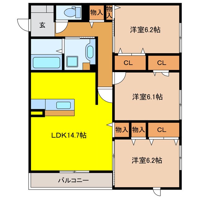 メゾン　ド　アンの物件間取画像