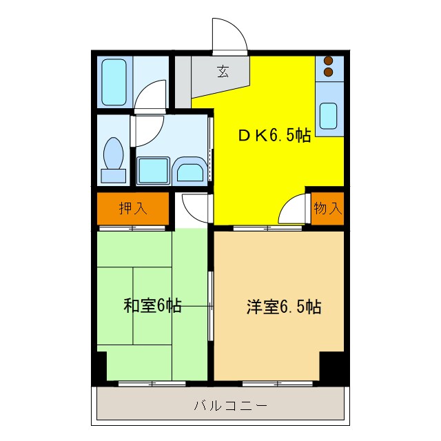 EAST ASANOの物件間取画像