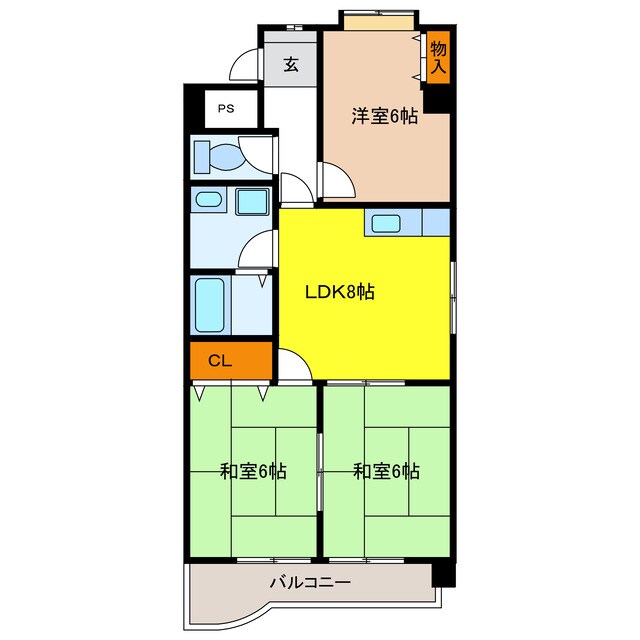 ソシエ221の物件間取画像