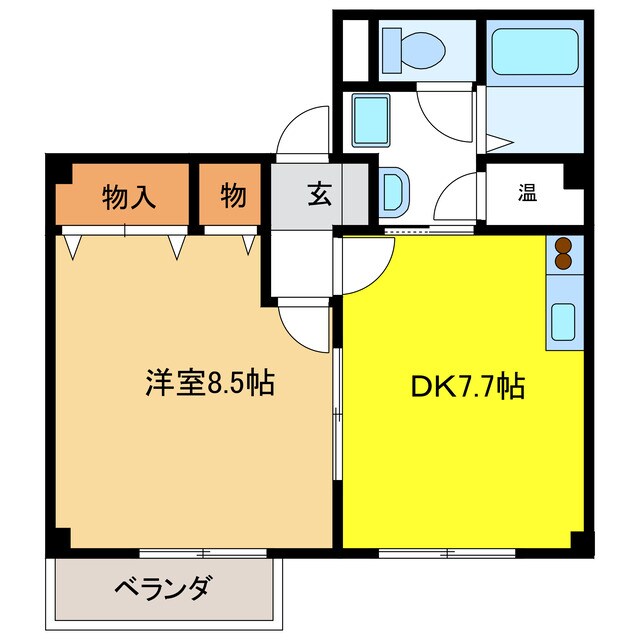 小川ハイツの物件間取画像