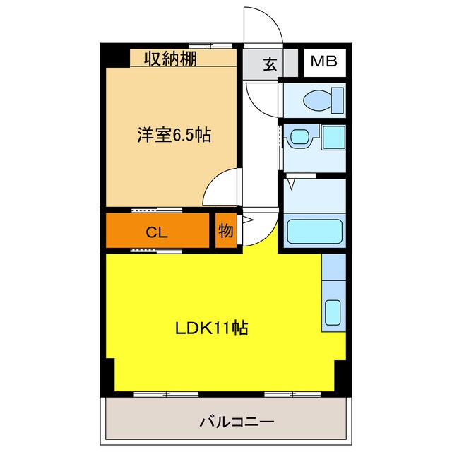 Ys Stage Wakamiyaの物件間取画像