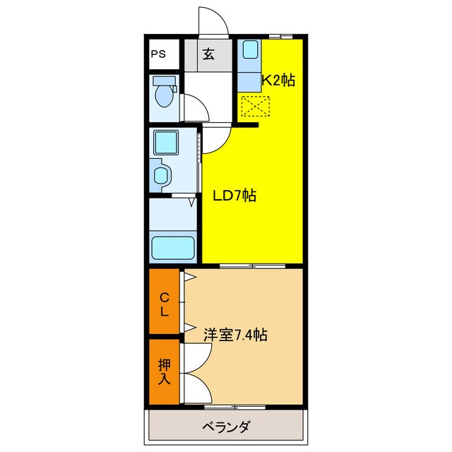 あすかⅡの物件間取画像