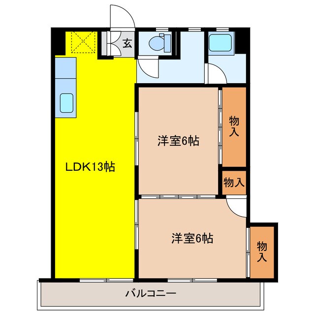 AVION岐阜の物件間取画像