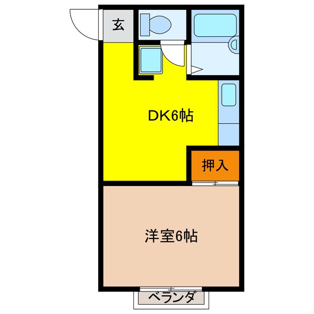 コーポラス青柳の物件間取画像