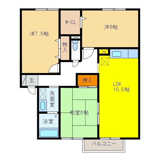 プレミールカドマの物件間取画像