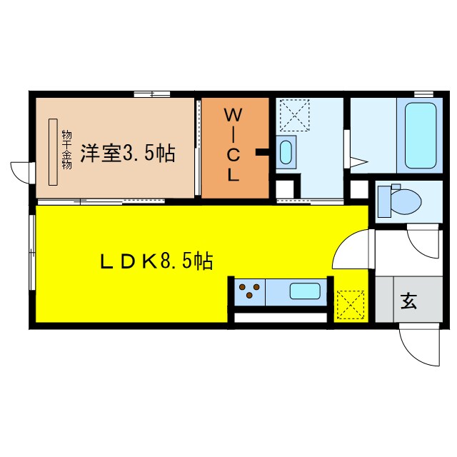 ベルエア岐阜の物件間取画像