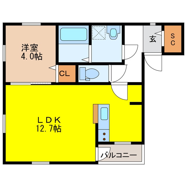 Ａｚｕｒ美園の物件間取画像