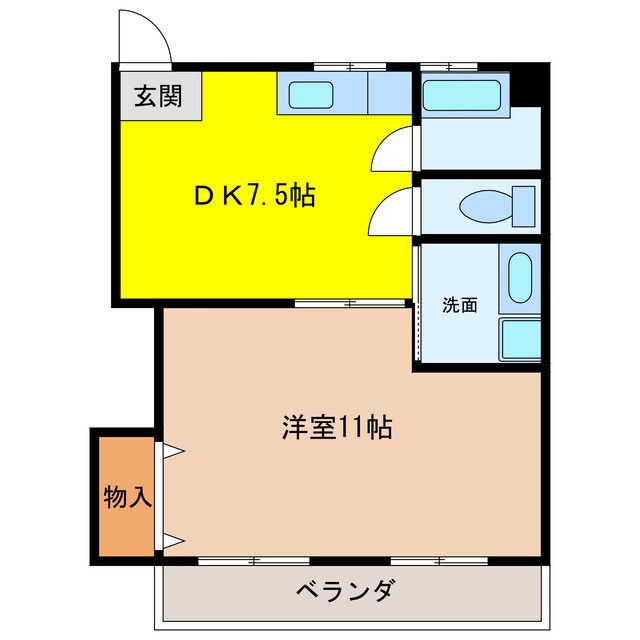 クイール加納の物件間取画像