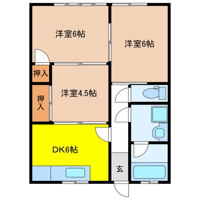 野垣様円城寺借家の物件間取画像