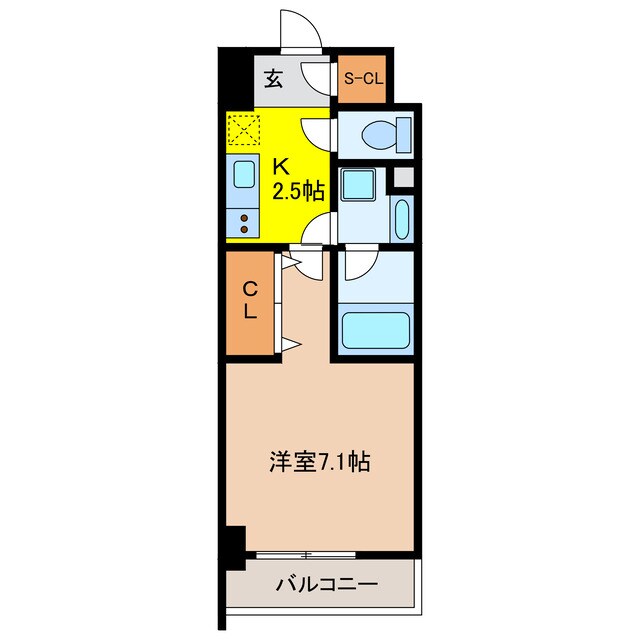 meLiV岐阜駅前の物件間取画像