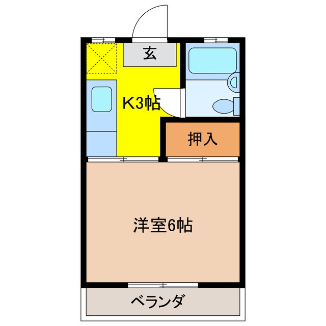 コーポMYMの物件間取画像