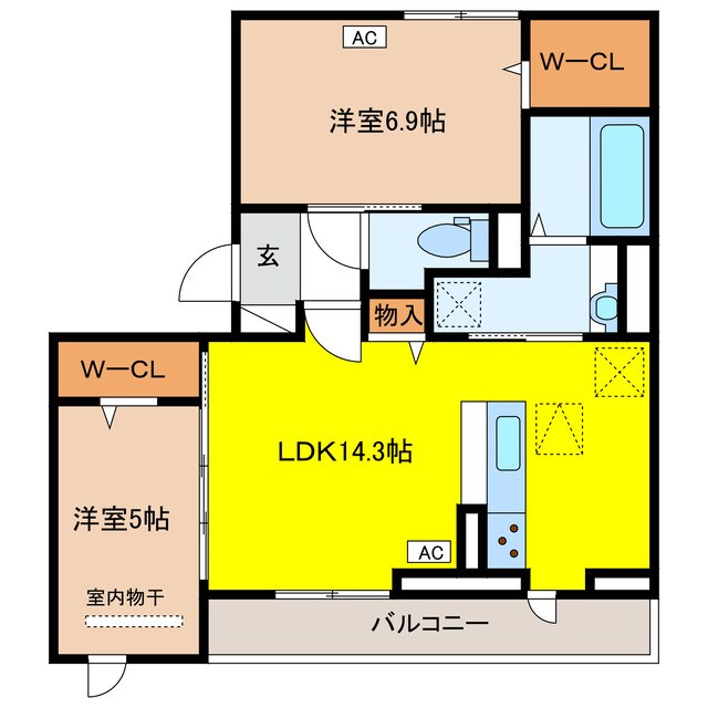 D-ROOM戎町の物件間取画像