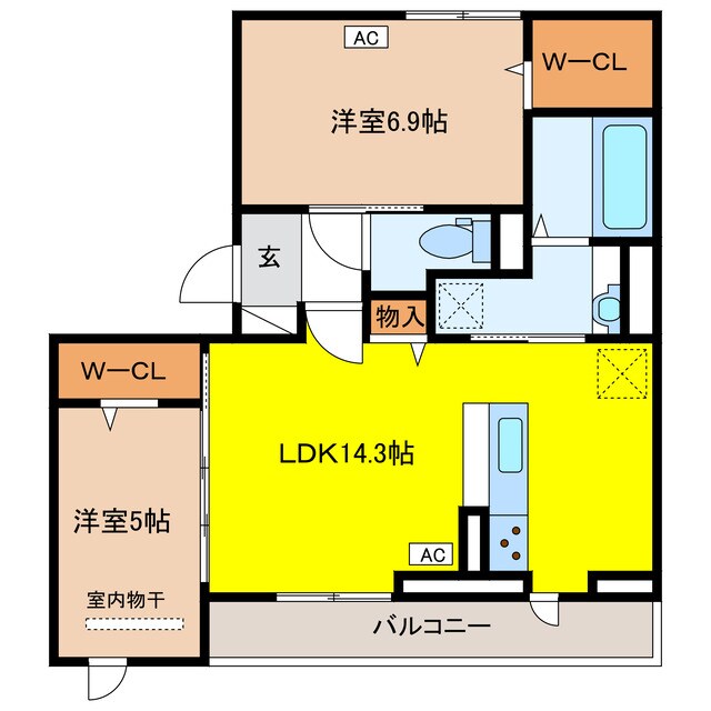 D-ROOM戎町の物件間取画像