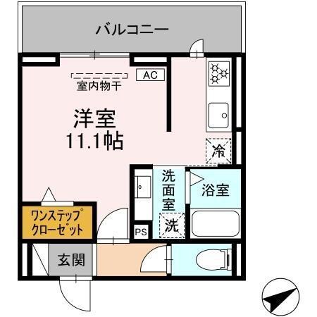 Rue加納本町の物件間取画像