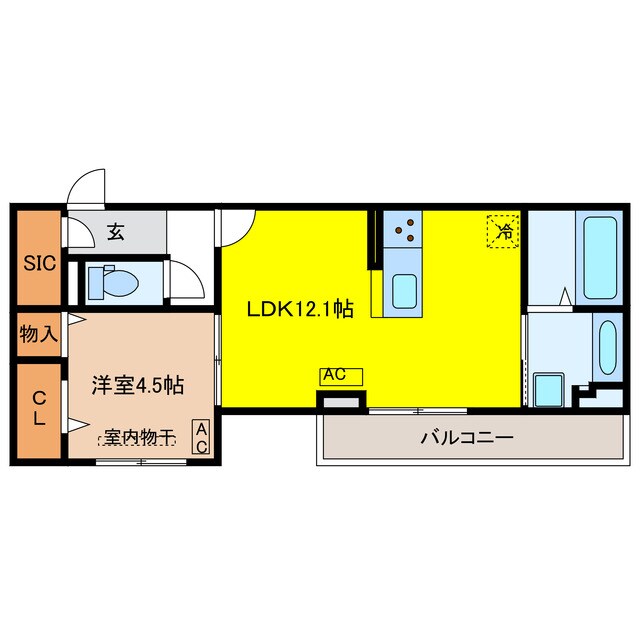 D-ROOM徹明通の物件間取画像