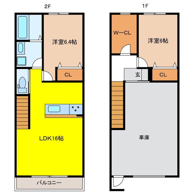 CASA SINJOの物件間取画像