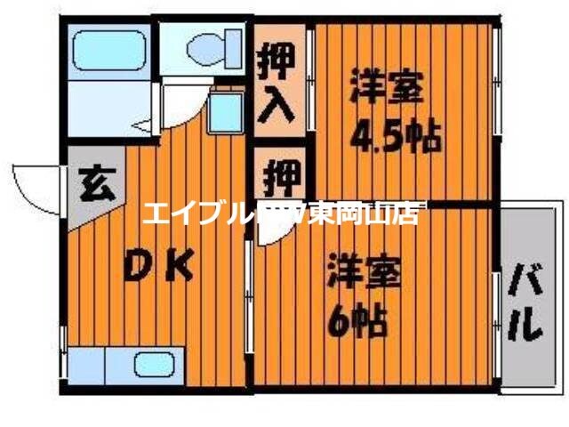 プランドール高屋の物件間取画像