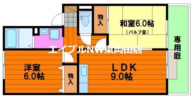 第３関ニューバリヤの物件間取画像