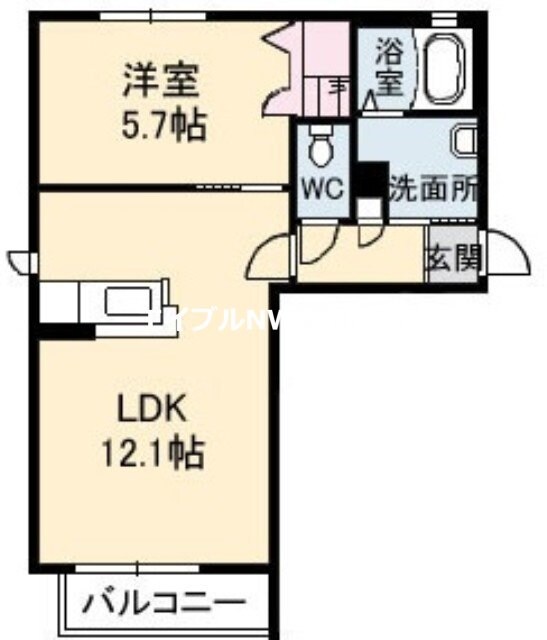 サンブリエの物件間取画像